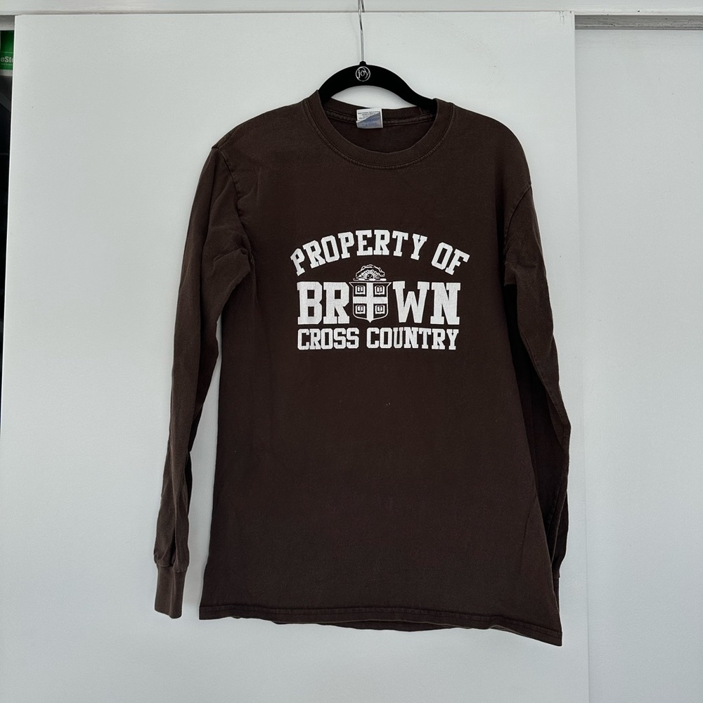 Gildan Brown Cross Country Long Sleeve
